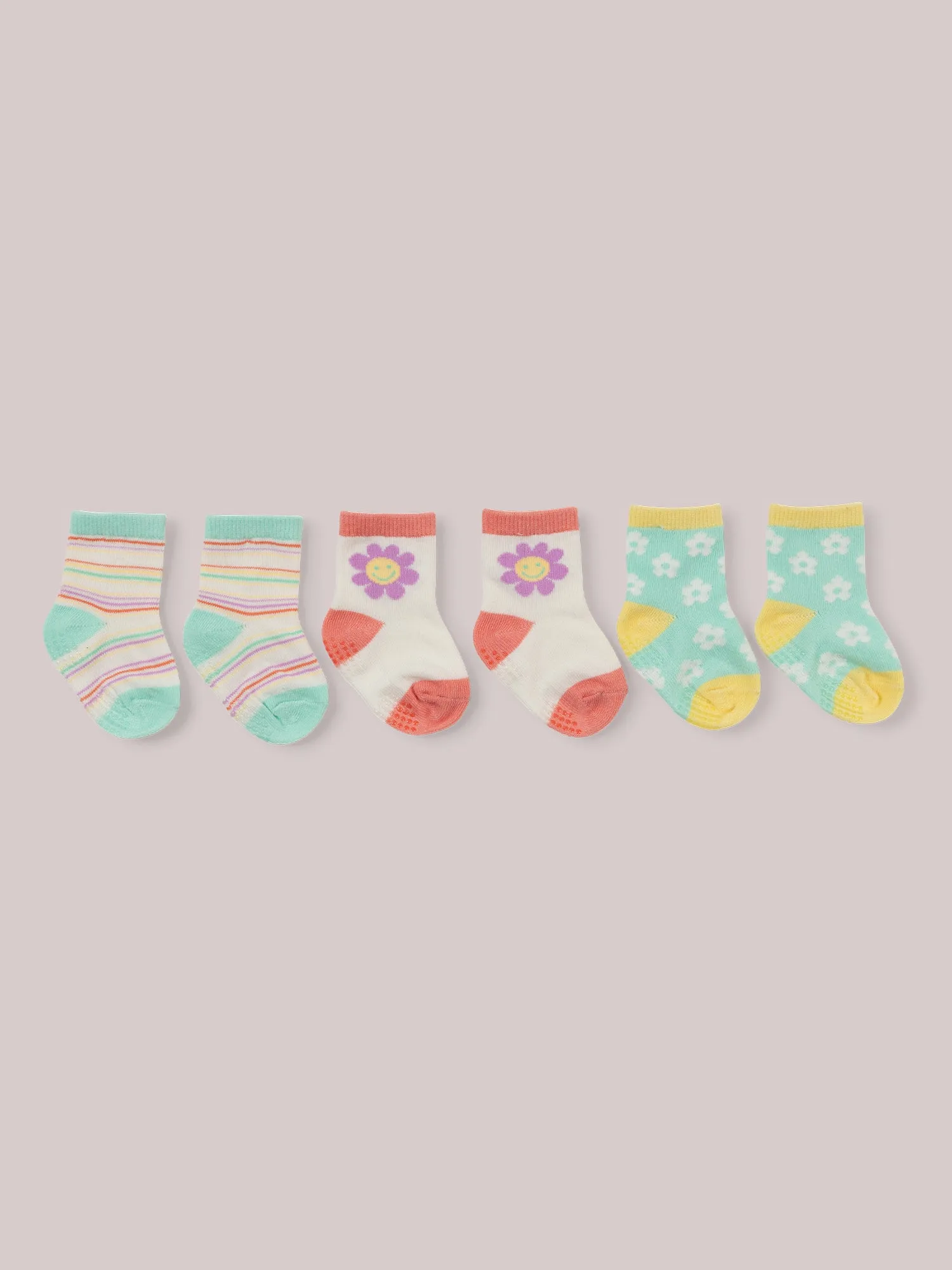 3-Pack Soft Durable Baby Socks Set - Bonjour Bébé