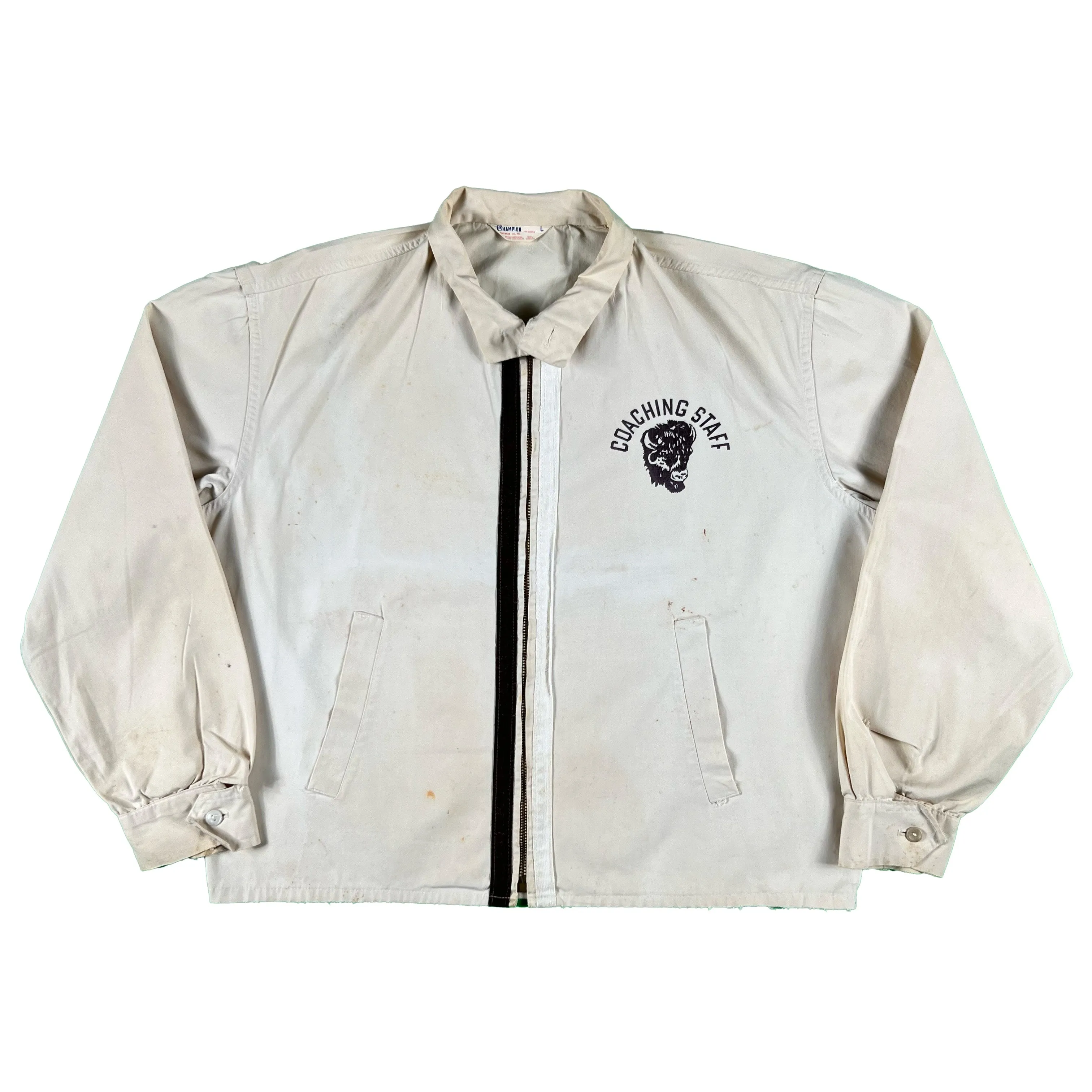 60s Champion 'Running Man' Bison Cotton Jacket- L