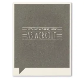 a great new ab workout | just for laughs card