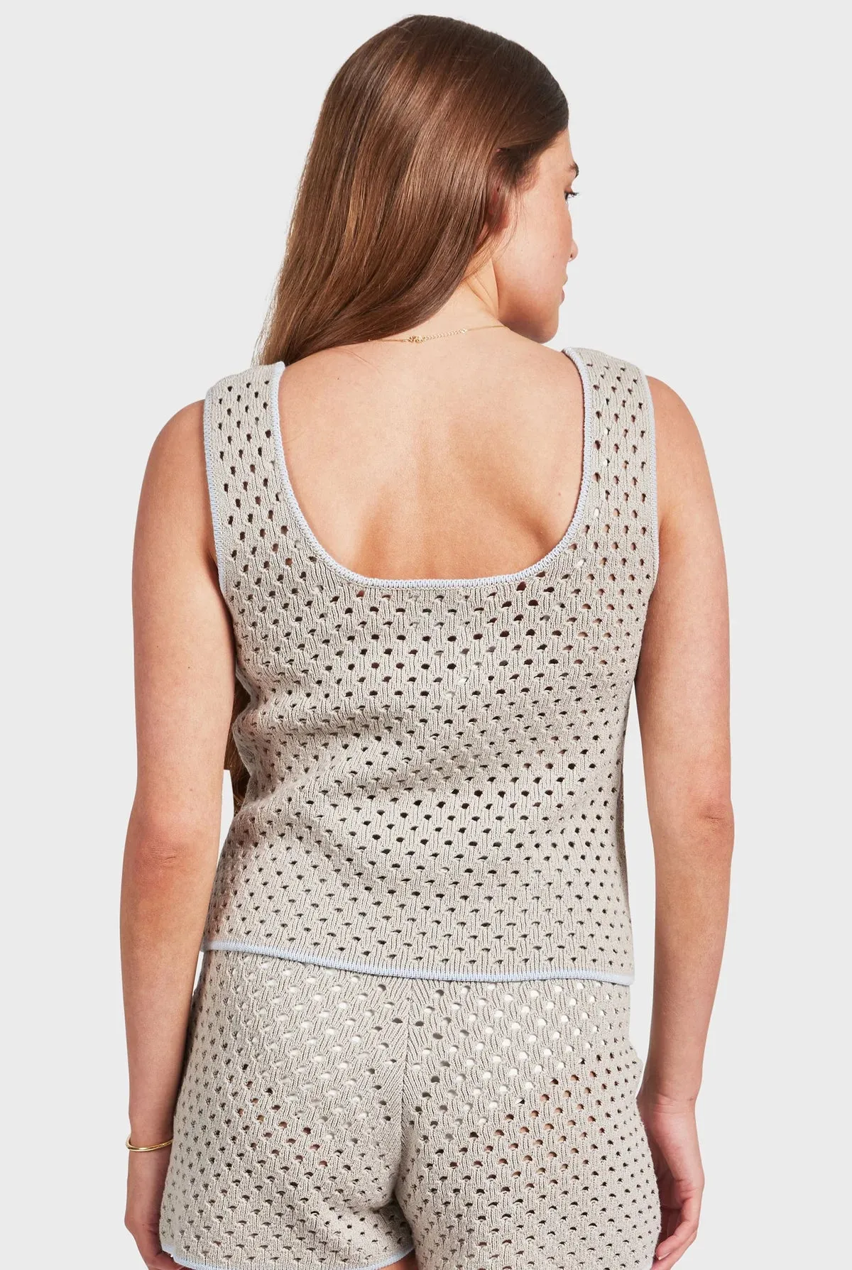 Academy Brand - Farrah Crochet Tank - Seasponge