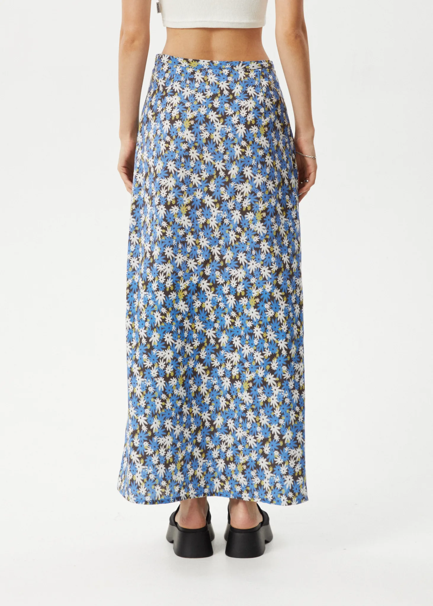 AFENDS Womens Petal - Maxi Skirt - Lake Floral