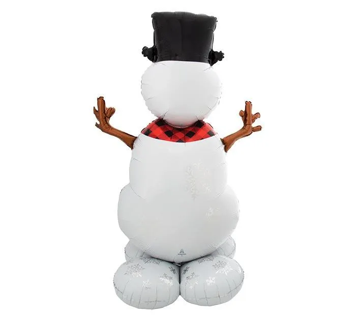 Airloonz Snowman with Scarf 55 inch Balloon