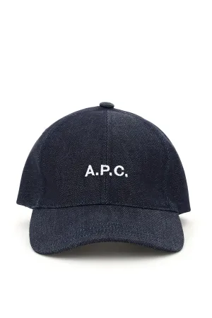 A.p.c. charlie denim baseball cap