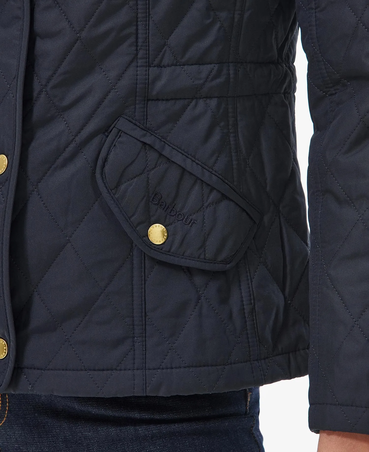 Barbour Millfire Quilted Jacket - Navy Classic