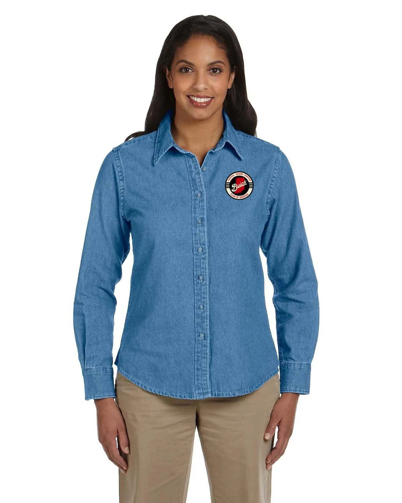 BCA Buick Club of  Central Indiana Denim shirt