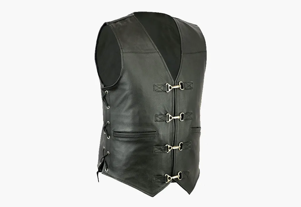 BGA Bruno Men Motorcycle Leather Vest