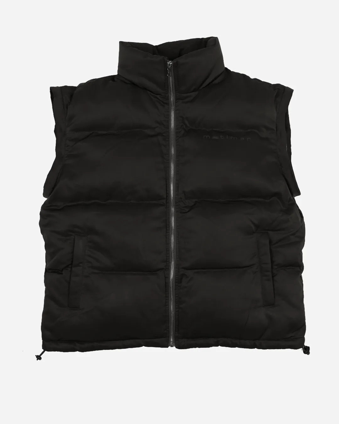 Black Convertible Puffer Jacket