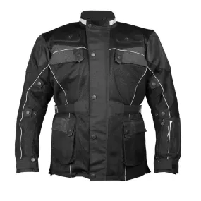 Black Cool Rider Motorcycle Mesh Jacket