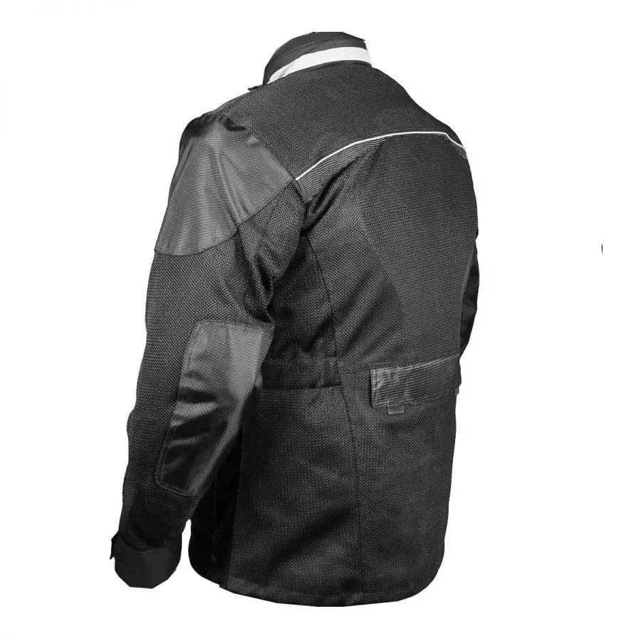 Black Cool Rider Motorcycle Mesh Jacket