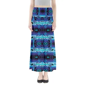 Blue Star Full Length Maxi Skirt