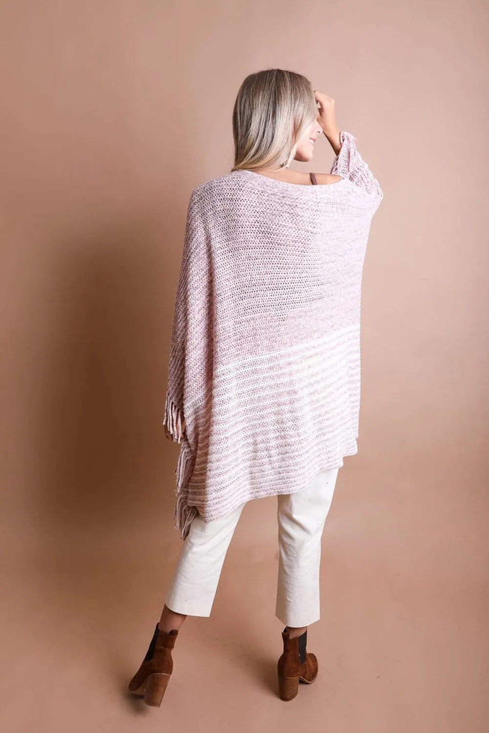 Boucle Knit Poncho