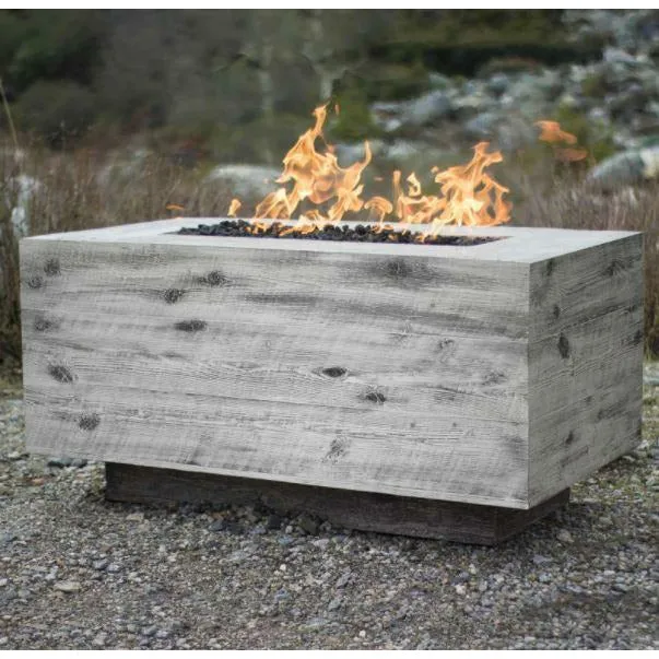 Catalina Wood Grain Fire Pit - 120"