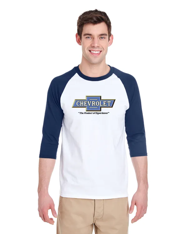 Chevrolet 1916 Product of Experience Raglan Baseball T-Shirt