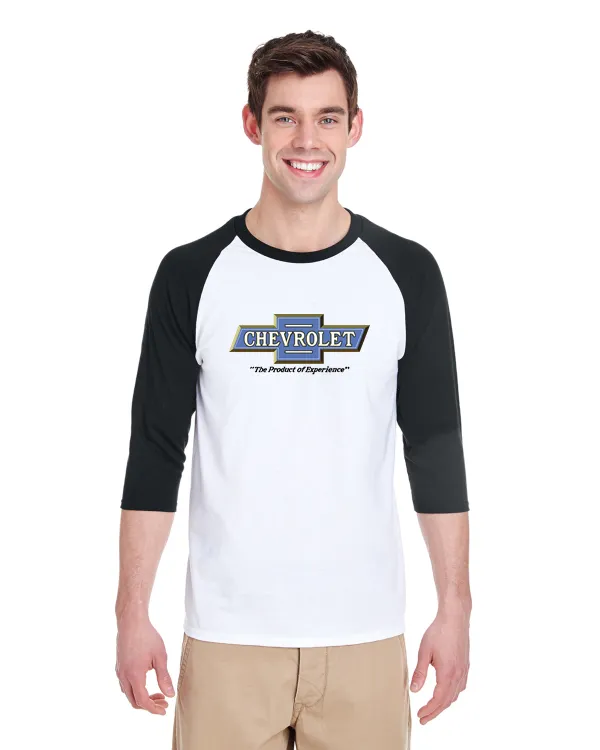 Chevrolet 1916 Product of Experience Raglan Baseball T-Shirt