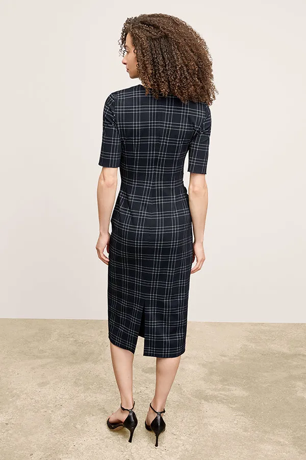 Ciela Dress - Knit Suiting :: Plaid