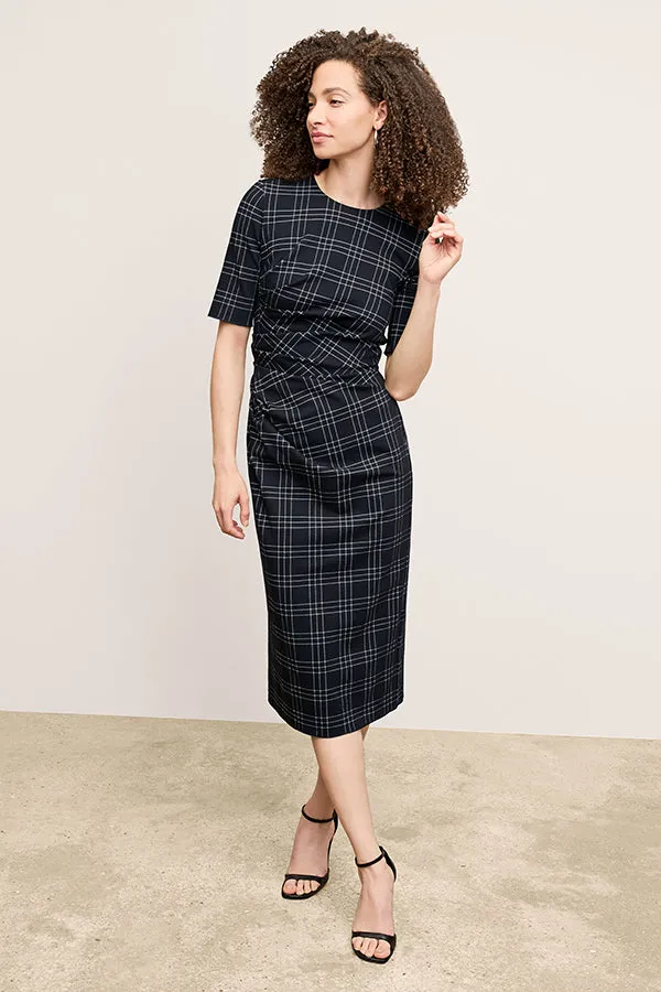 Ciela Dress - Knit Suiting :: Plaid