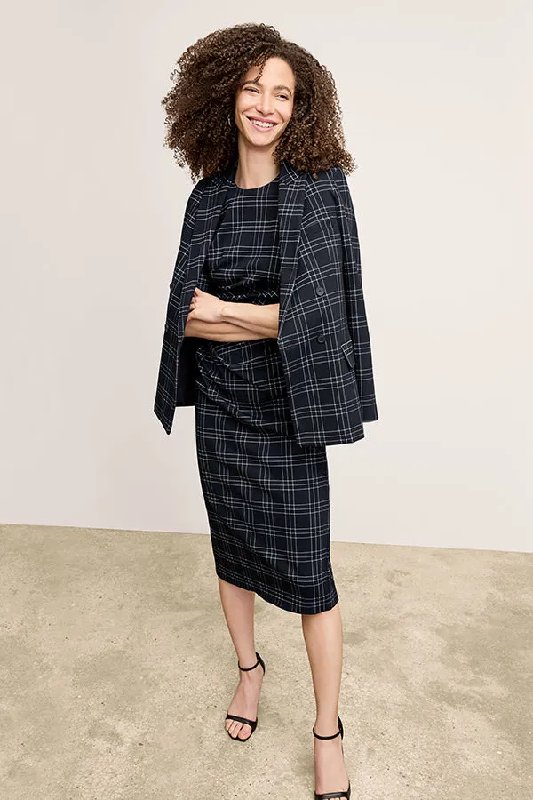 Ciela Dress - Knit Suiting :: Plaid