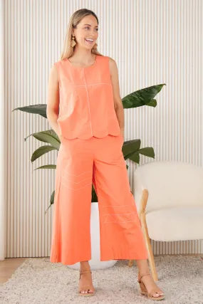 Cotton Candy Top & Pant SET - Coral