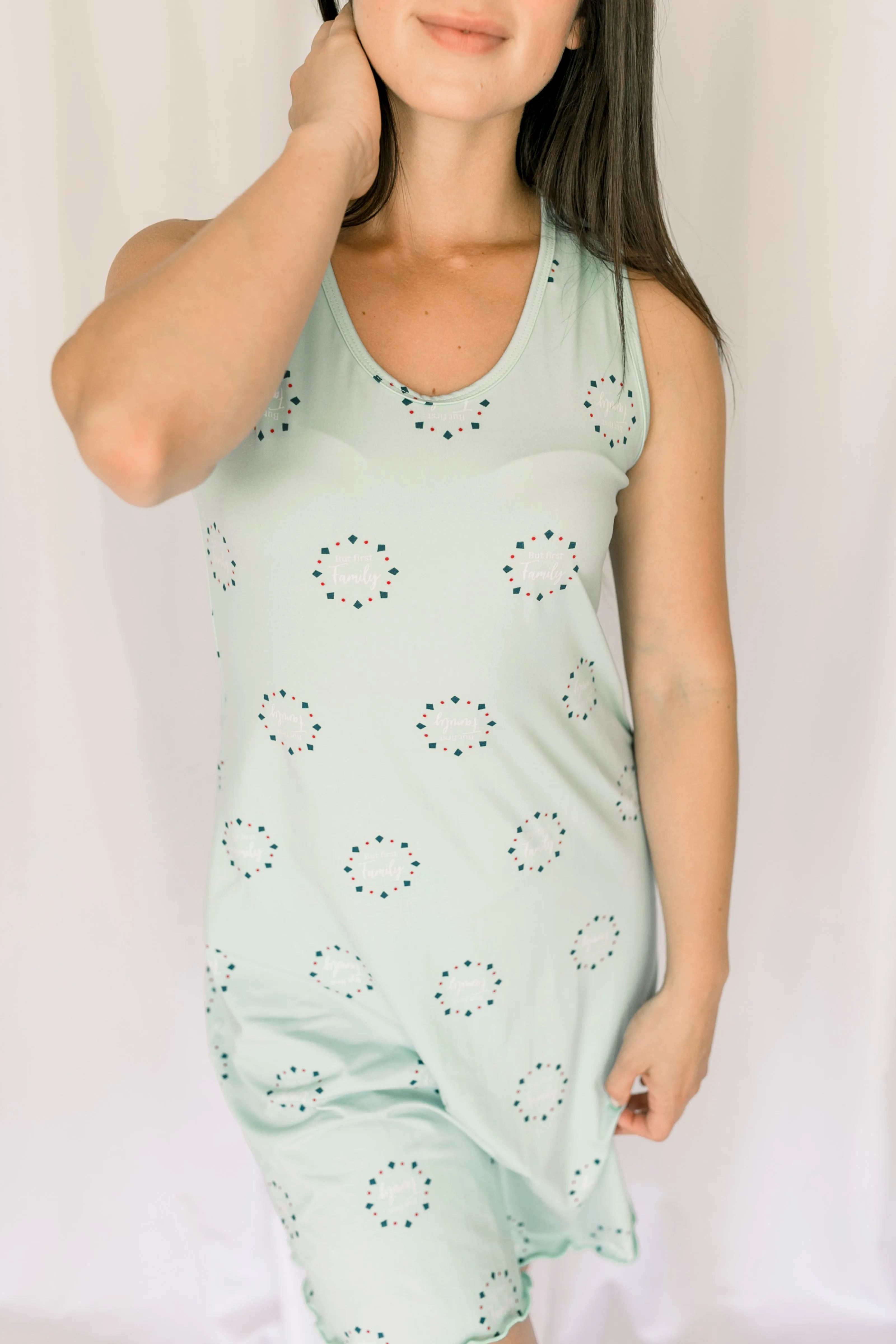 Cozy Teal Family Night Gown