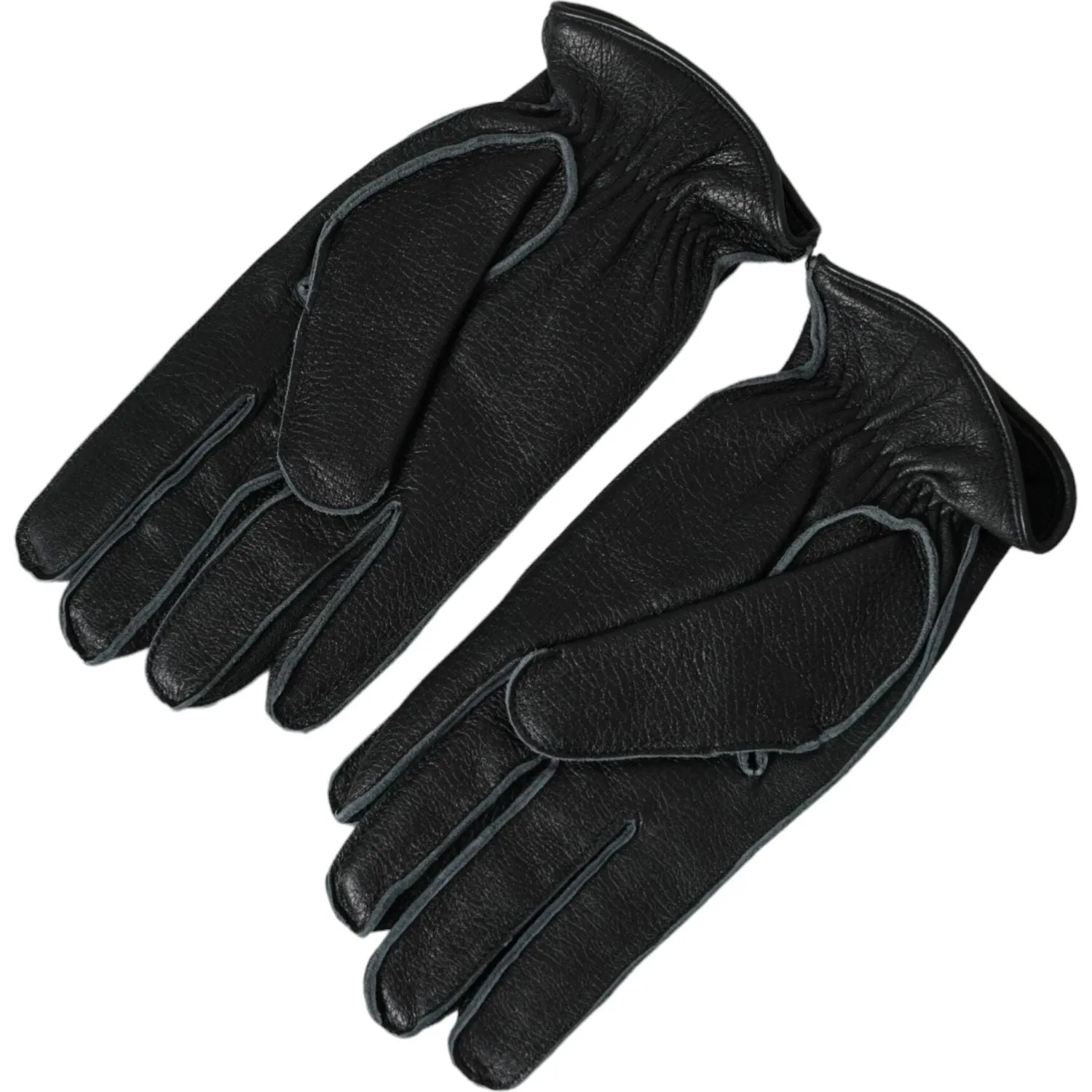 Dolce & Gabbana Black Deer Leather Wrist Length Gloves