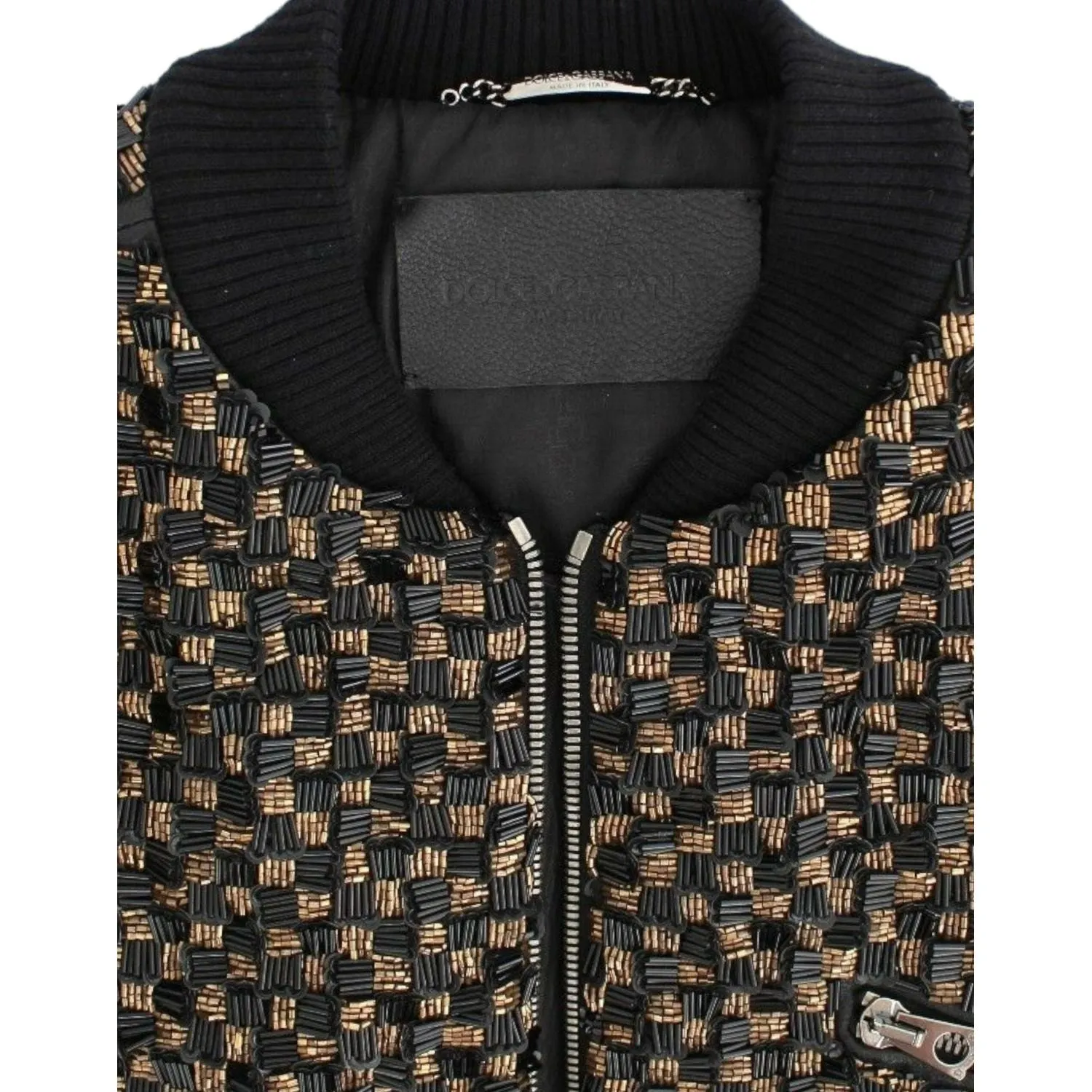 Dolce & Gabbana Elegant Black Sequined Designer Jacket