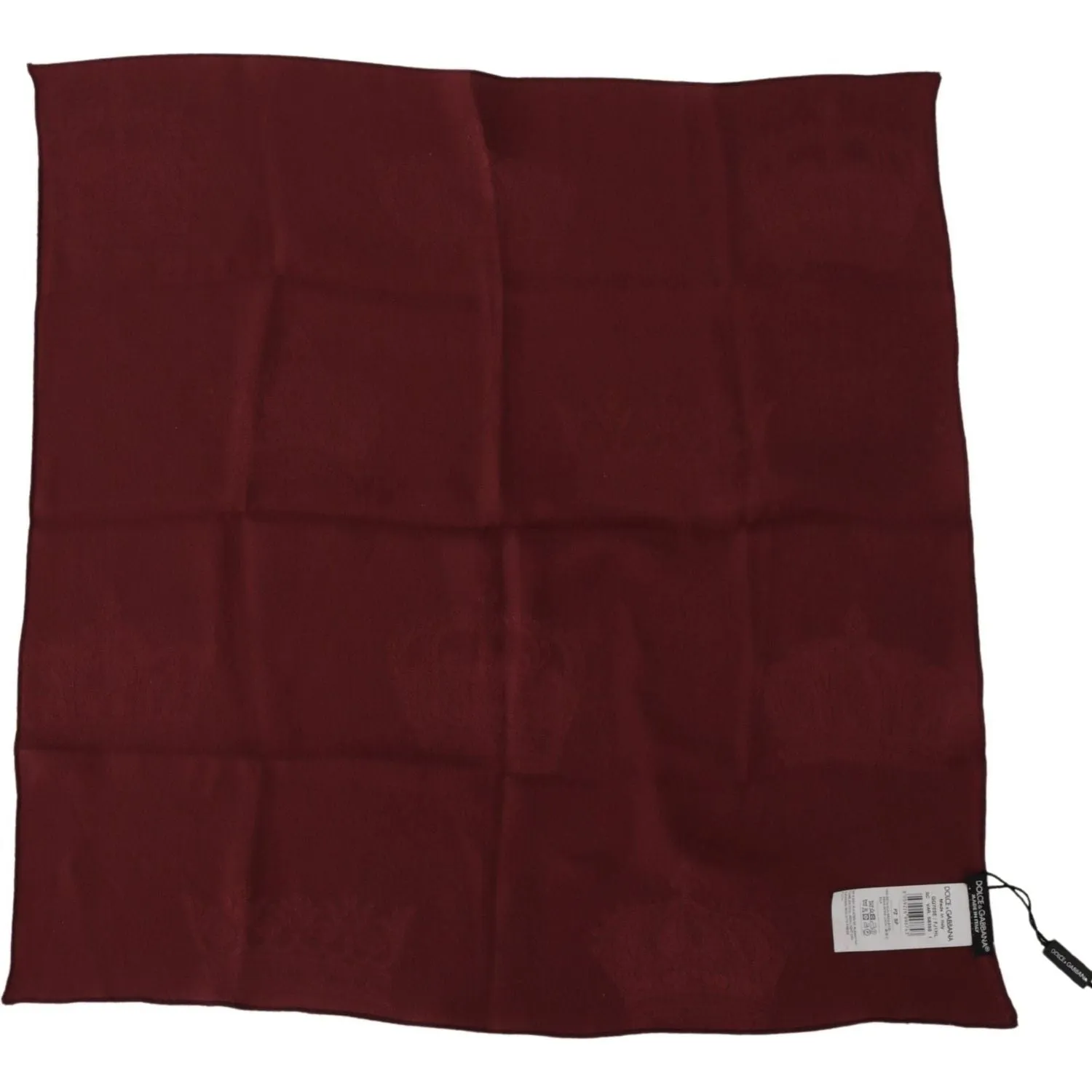 Dolce & Gabbana Elegant Red Silk Square Scarf Wrap