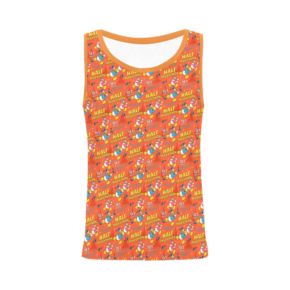 Donald And Daisy Half Marathon All Over Print Athletic Tank Top for Women