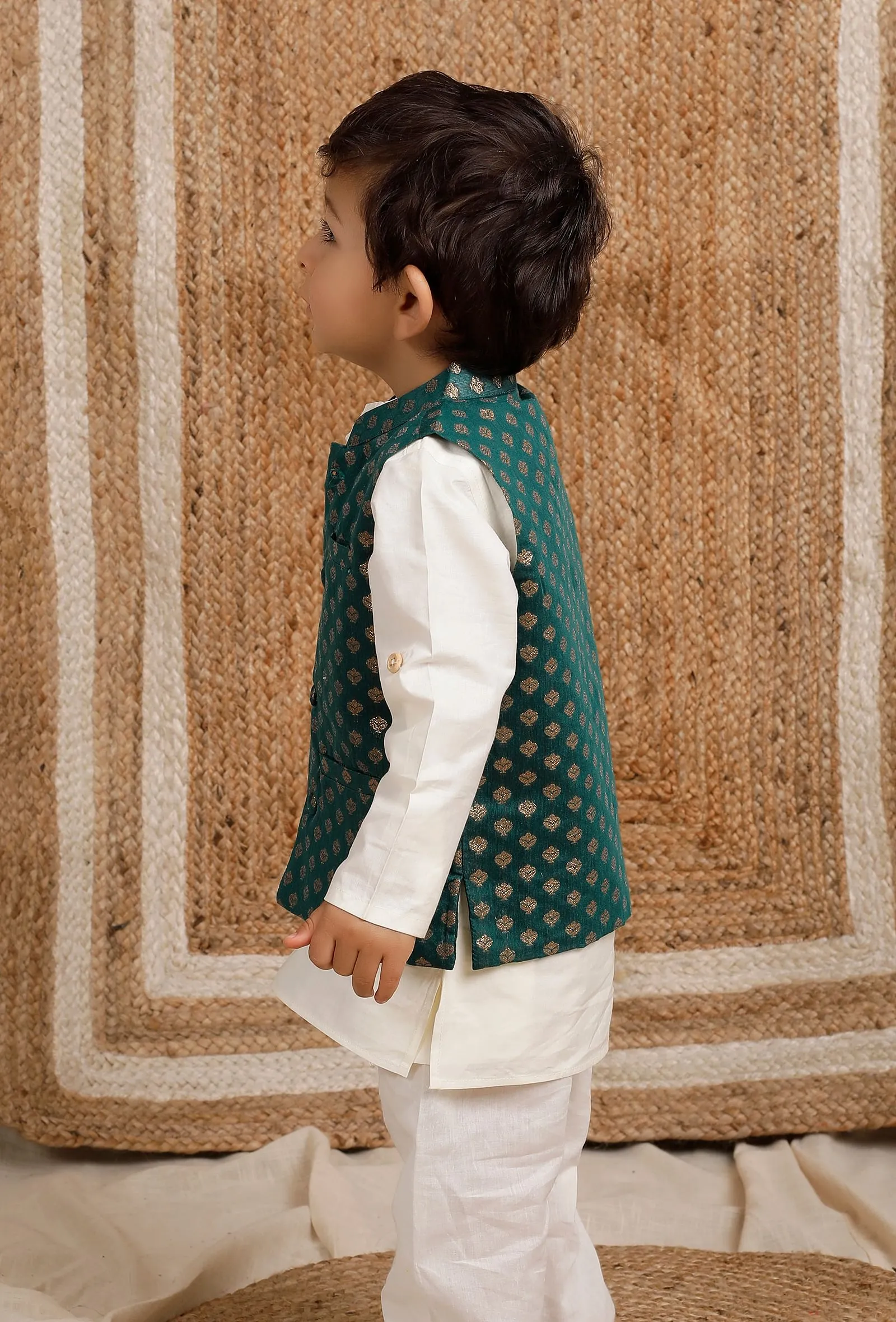 Emerald Green Nehru Jacket