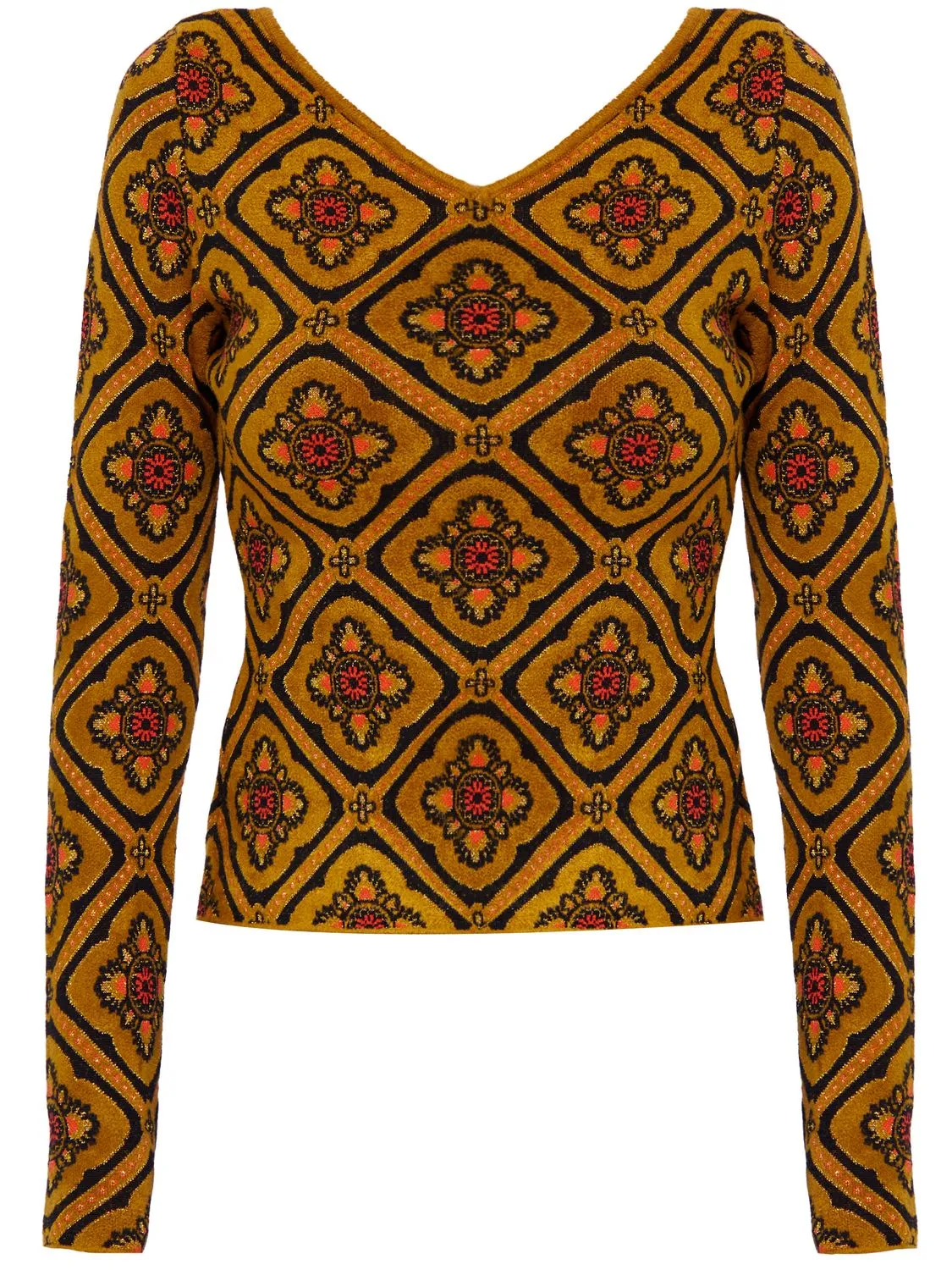 ETRO Luxurious Brown Jacquard Sweater for Women - FW2023