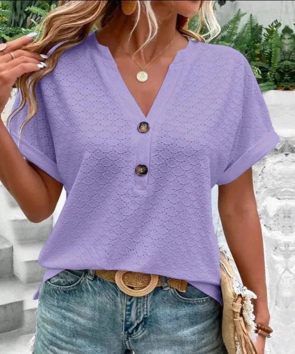 Fashion Casual Vintage Elegant Summer Streetwear Blouse