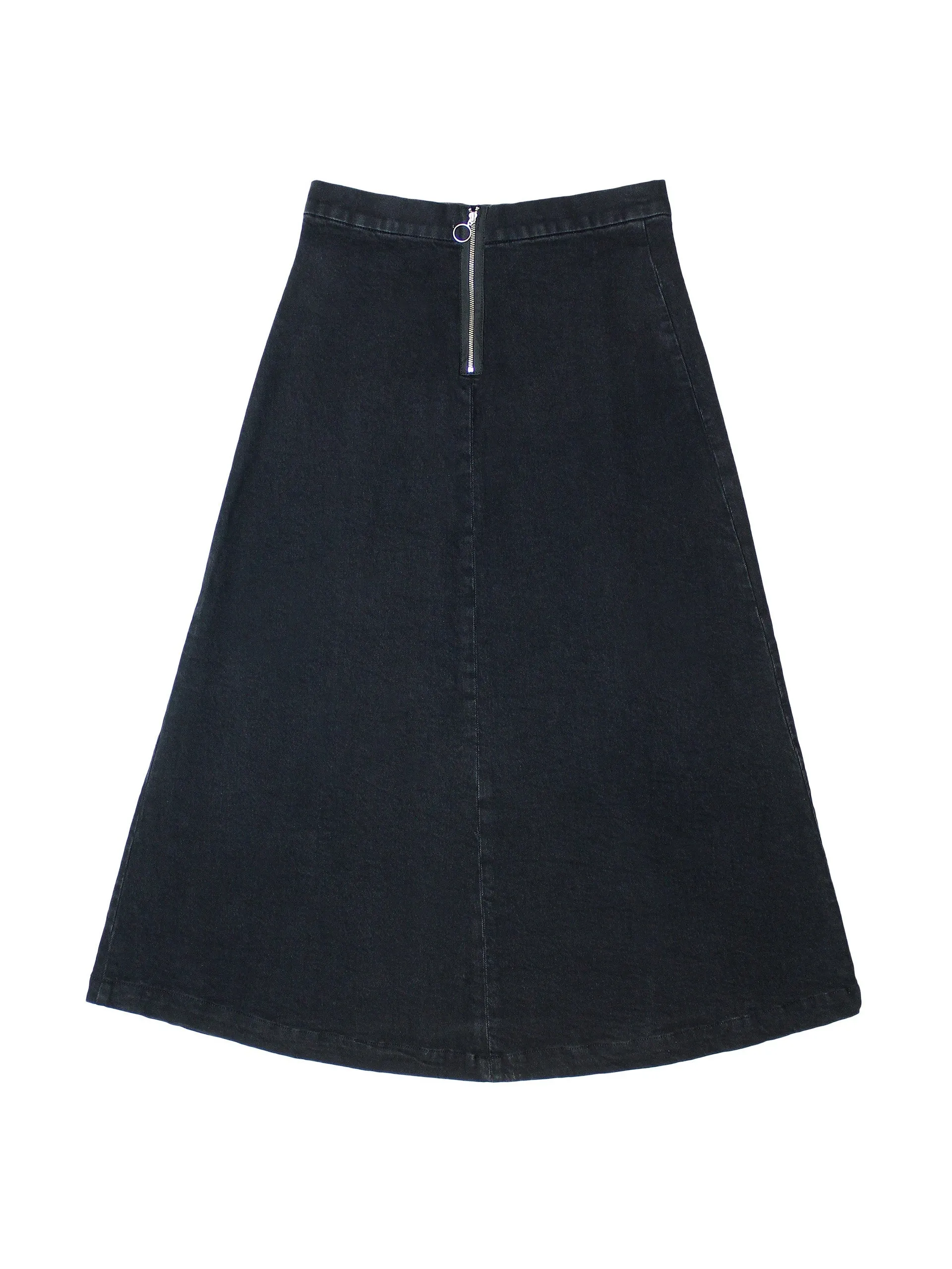 Faye slip skirt in vintage black