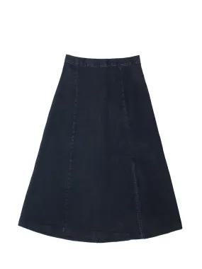 Faye slip skirt in vintage black