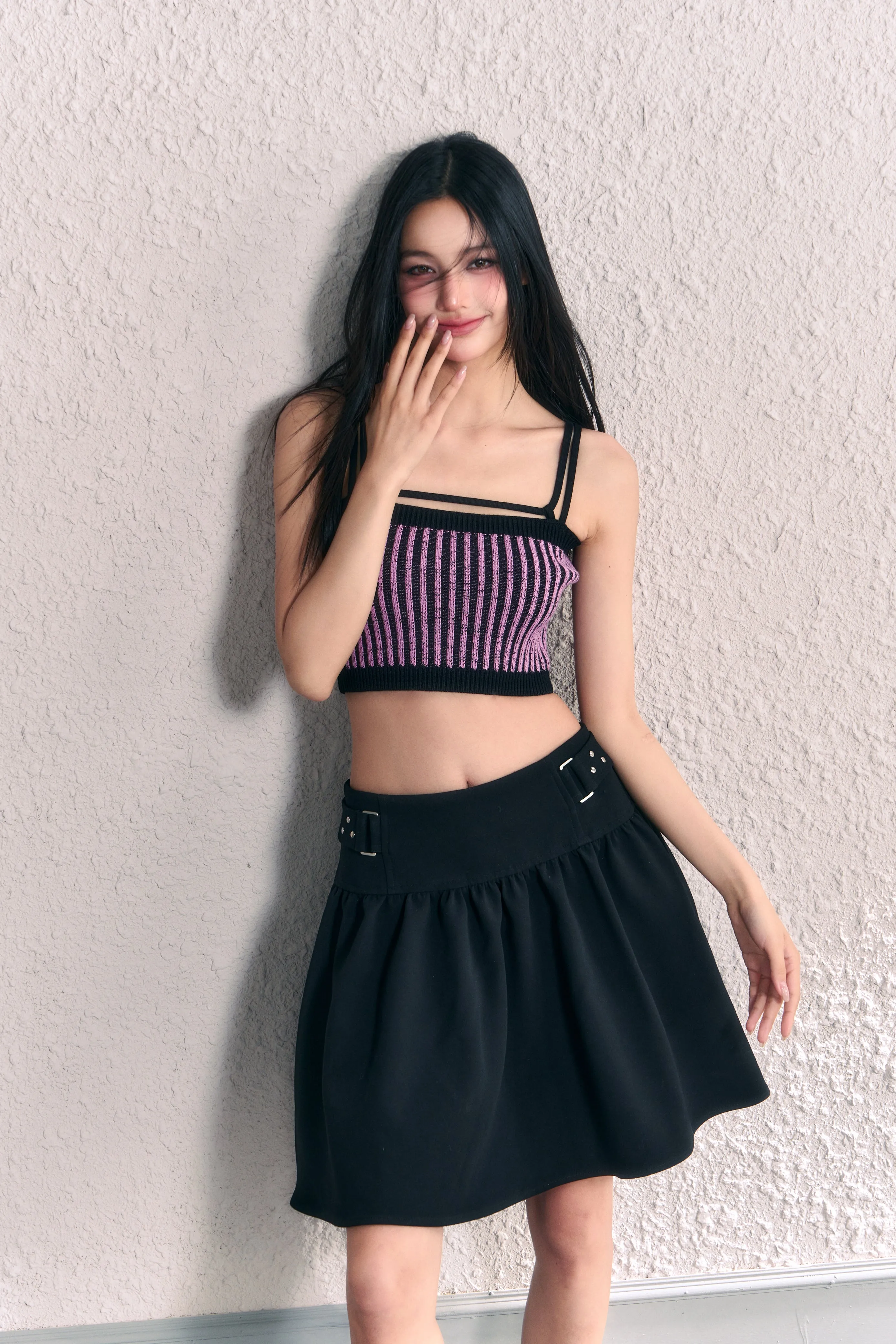 (Final Sale) Knitted Striped Tube Top