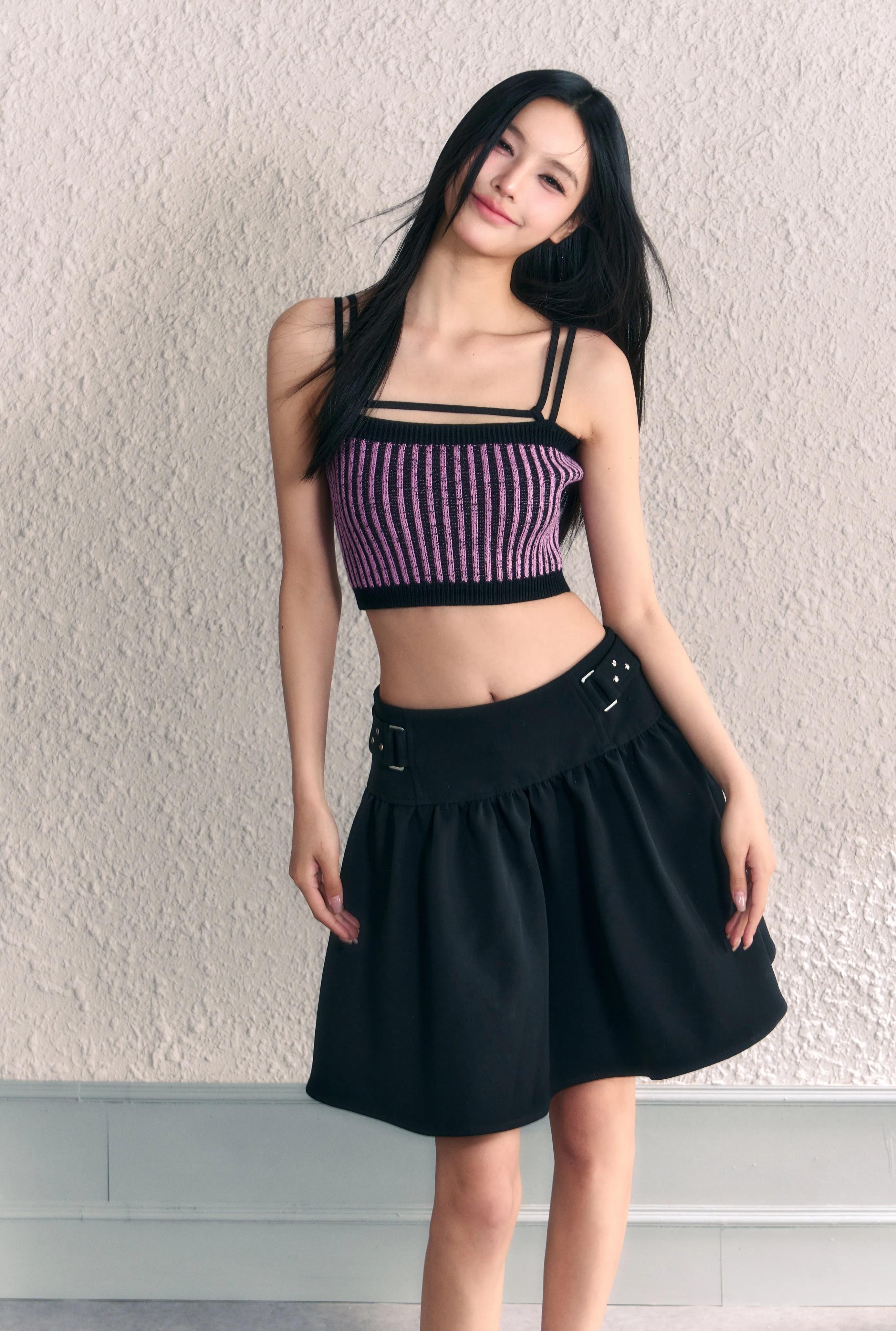 (Final Sale) Knitted Striped Tube Top