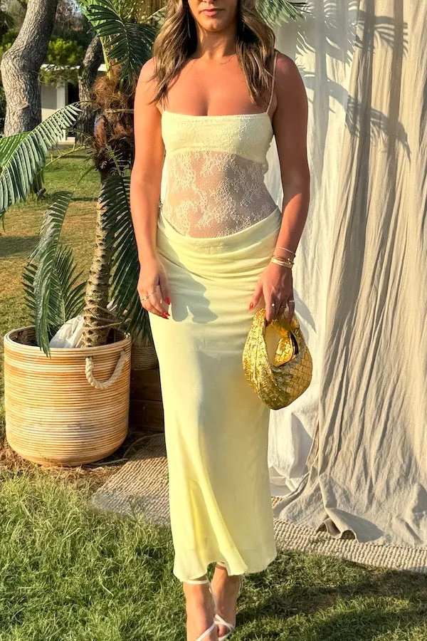 Gabriel Maxi Dress Lemon Sorbet