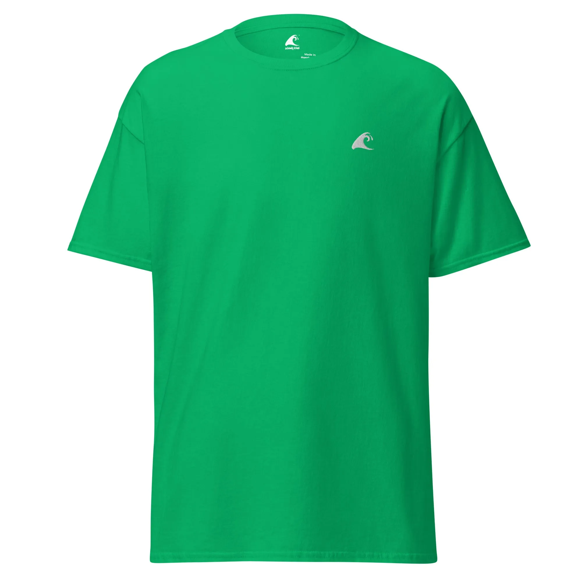 Green Cotton T-Shirt with Extremely Stoked Epic Wave Logo