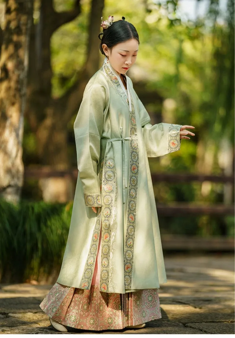 Hé Tang 荷塘 Lotus Pond Ming Dynasty Jiaoling Chang Ao Long Shirt