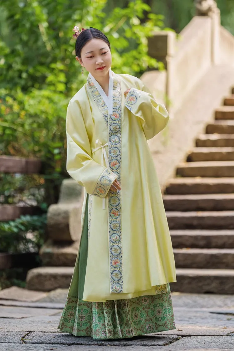 Hé Tang 荷塘 Lotus Pond Ming Dynasty Jiaoling Chang Ao Long Shirt