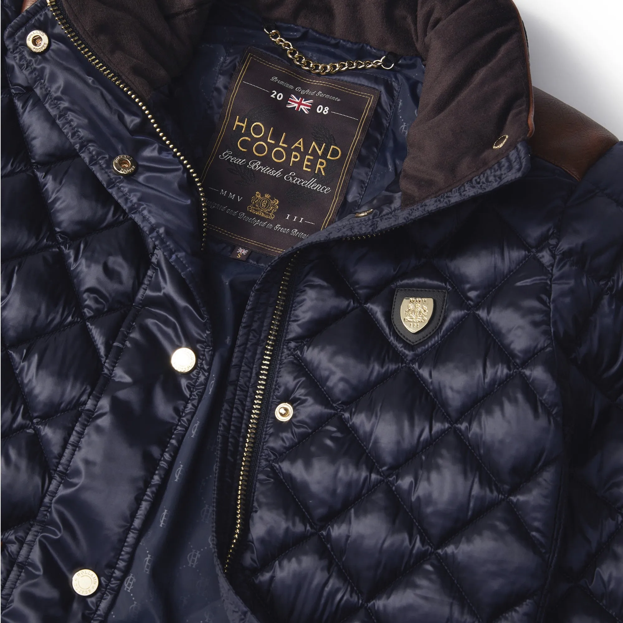 Holland Cooper Charlbury Quilted Jacket - Ink Navy