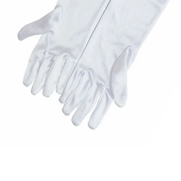 Holly Premium White Satin Gloves Inspired By BAT