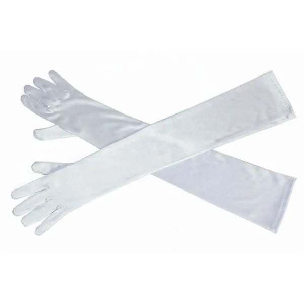 Holly Premium White Satin Gloves Inspired By BAT