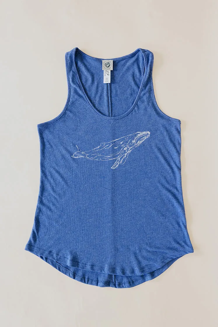 Humpback Whale Tank - Royal Blue