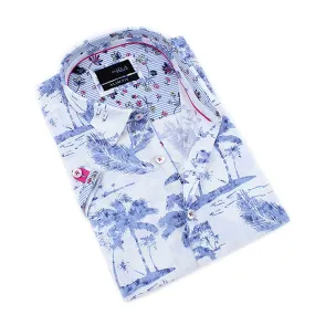 Indigo Palms Short Sleeve Shirt