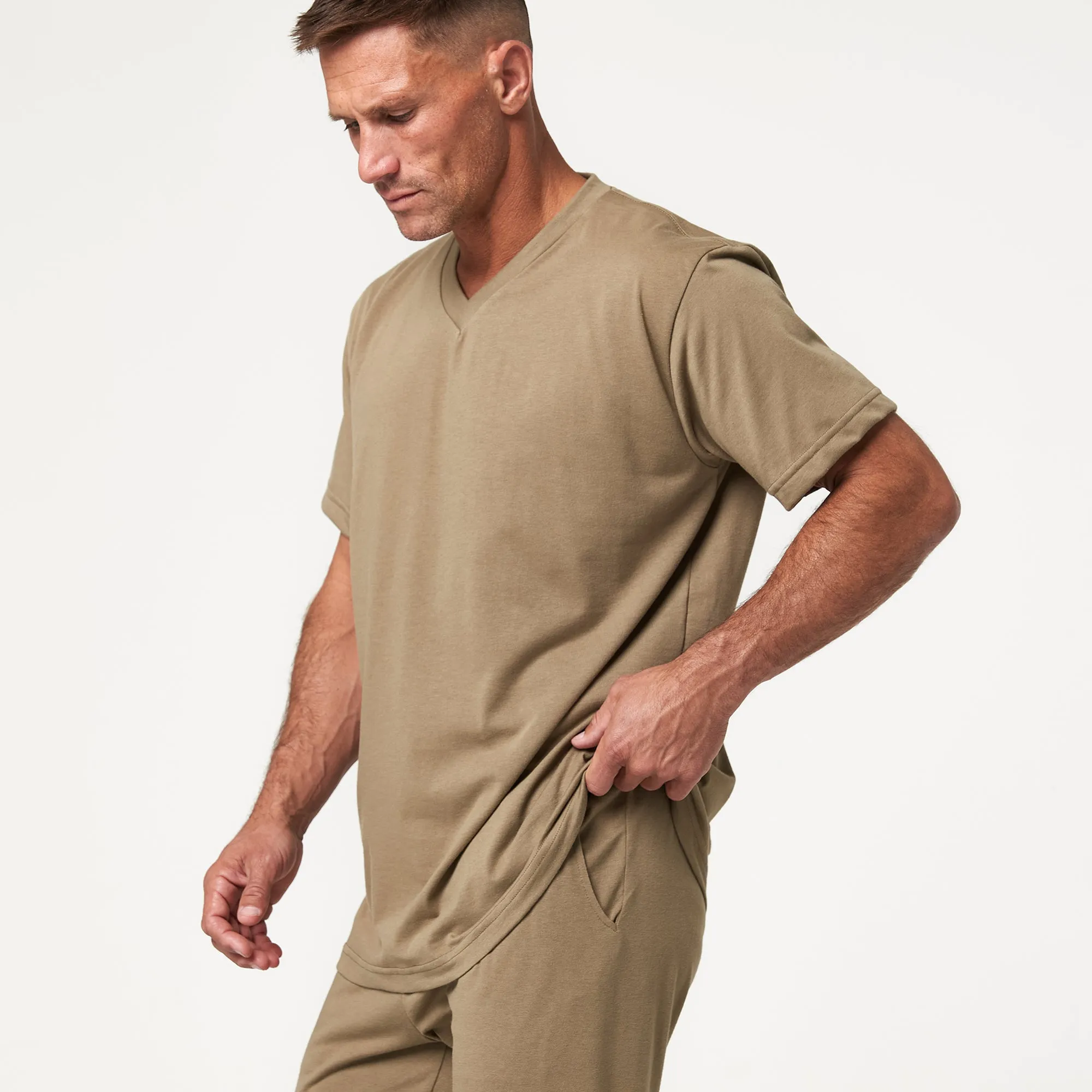 IR Sleepwear SS V Neck Shirt