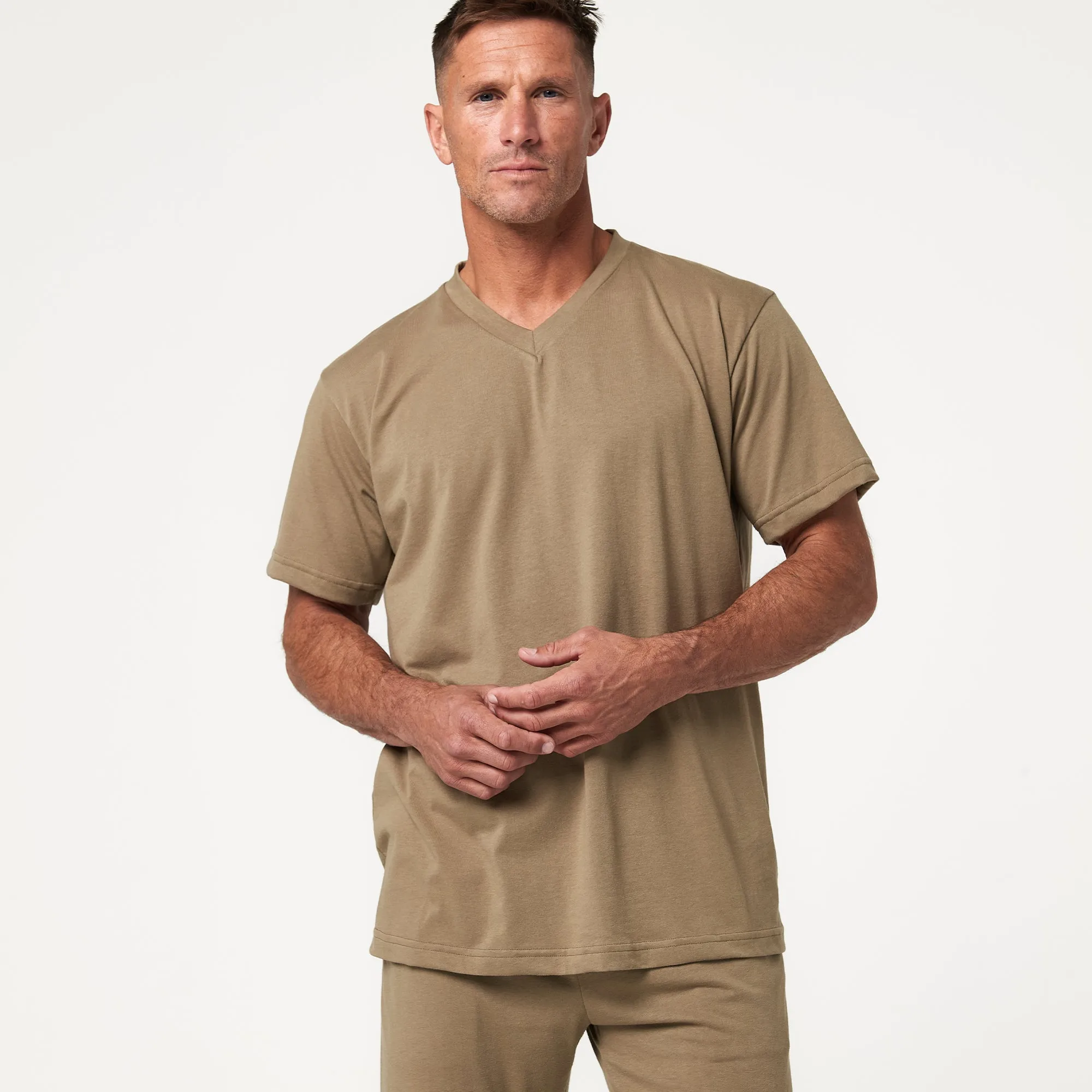 IR Sleepwear SS V Neck Shirt