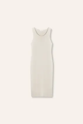 KEAN jersey knit dress (White)