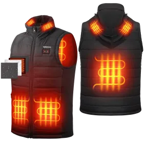 KEMIMOTO Heated Vest With Heated Hood - Black