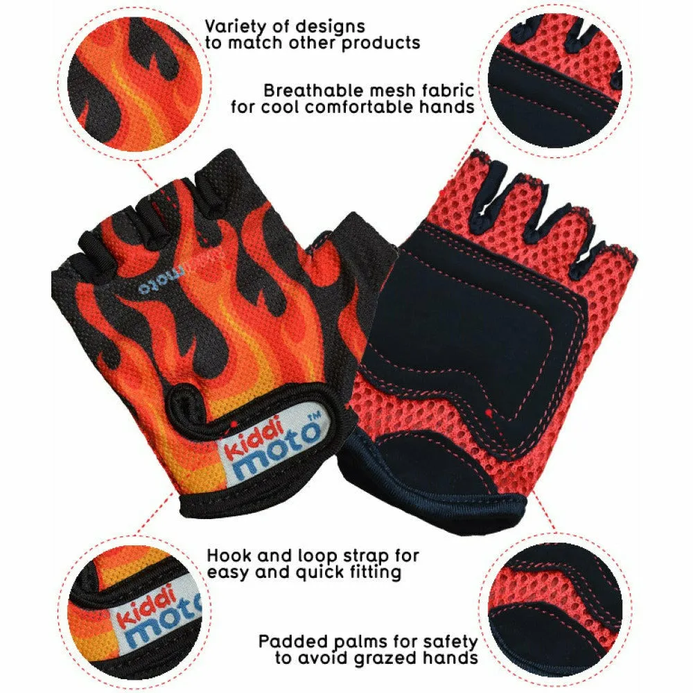 Kids Flame Cycling Gloves