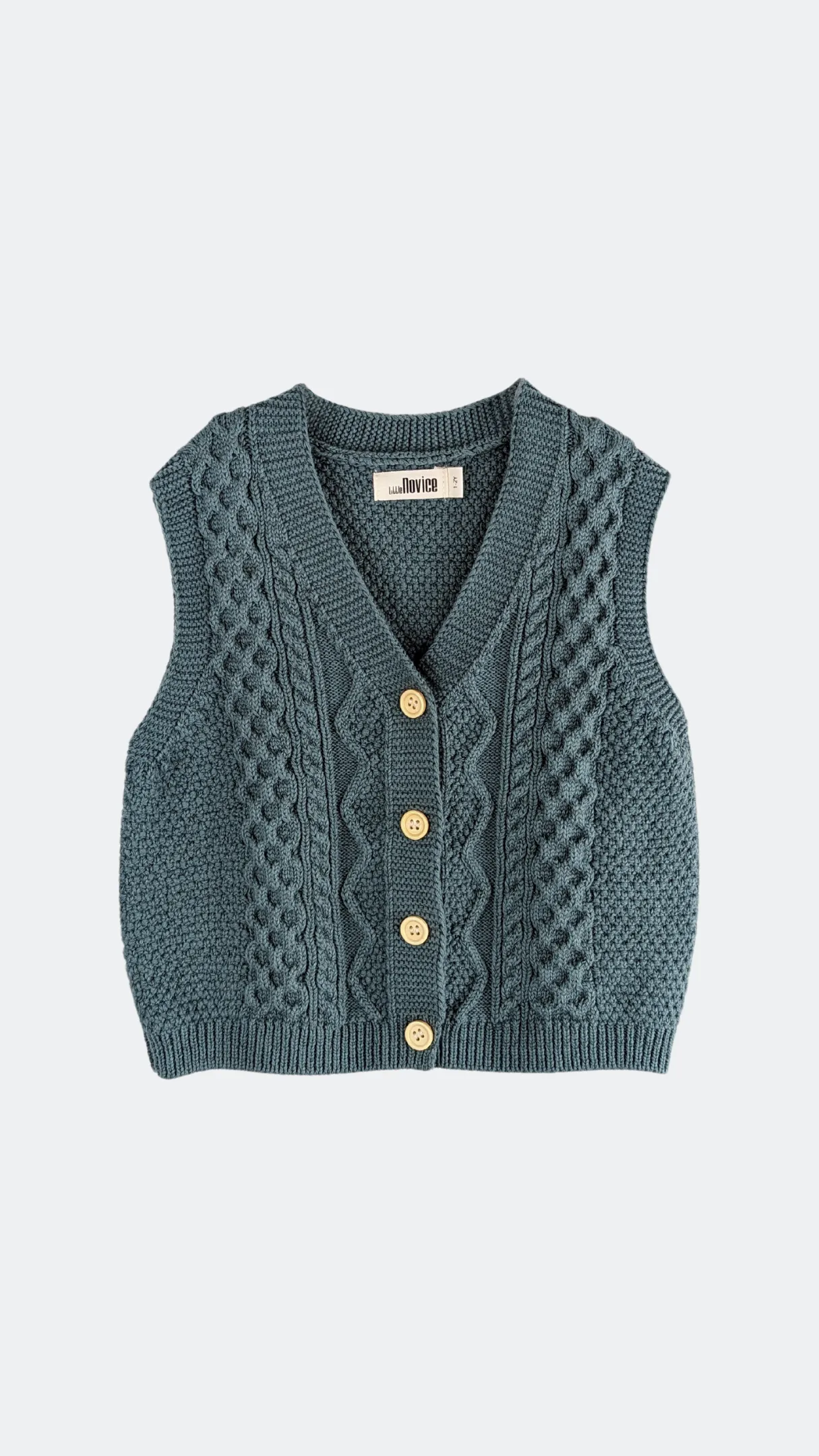 Knit Midnight Teal Vest