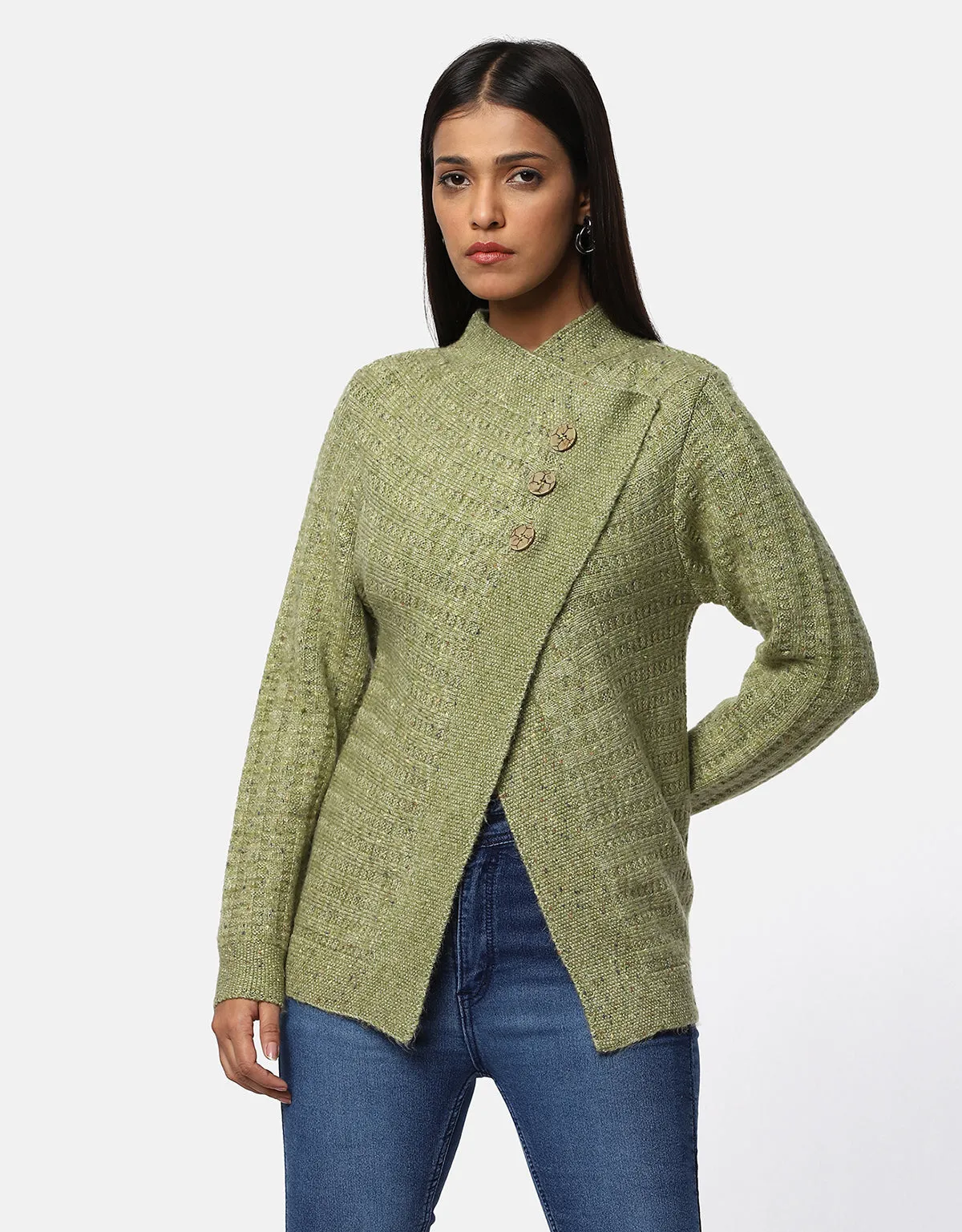 Knitted Winter woolen women Shrug